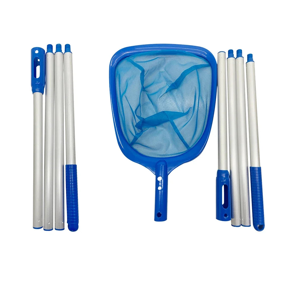 Swimming Pool Sweeping Net Telescopic Swimming Pool Net Leaf Skimmer Detachable Durable Multifunctional Debris Tools Accessories