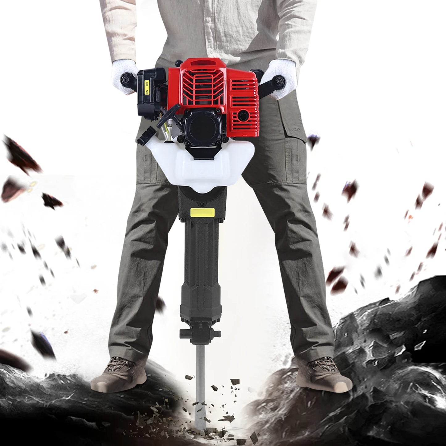 52CC Gasoline Jack Hammer - 1900W Concrete Breaker