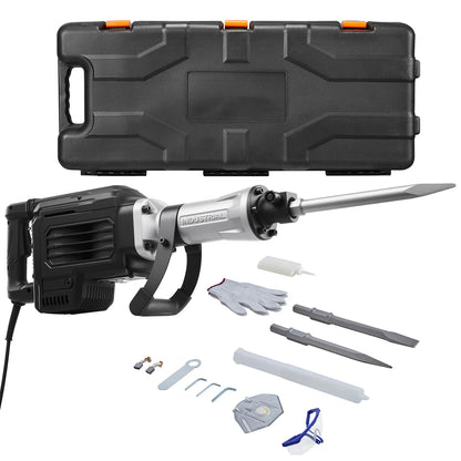 2800W Demolition Jack Hammer 1200 BPM with Case