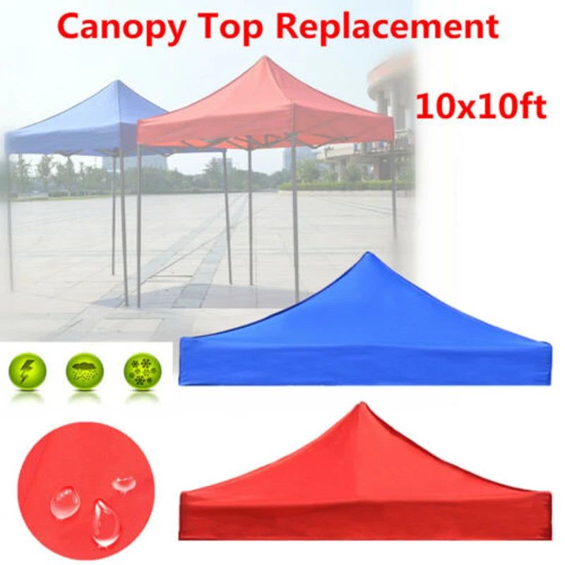 3X3M/2X2M Canopy Top Cover Replacement Four-Corner Tent Cloth Foldable Rainproof Patio Pavilion Replace Gazebo Canopy Top Cover
