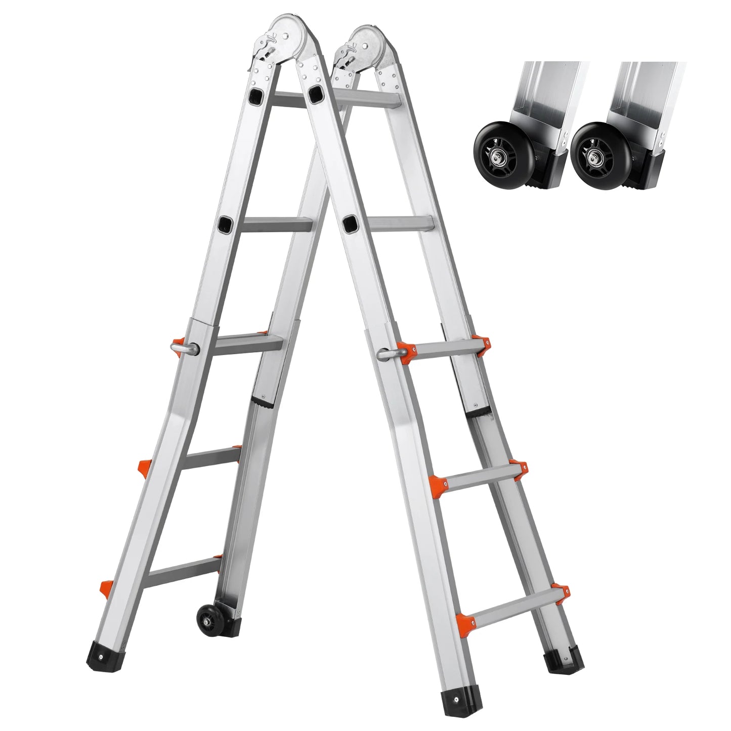 Compact A-Frame Aluminum Extension Ladder - RV