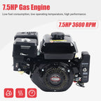 4 Strokes 212cc 7.5HP Gas Engine with Electric Start Upgrade Version For Go Kart Pressure Washers Log Splitters