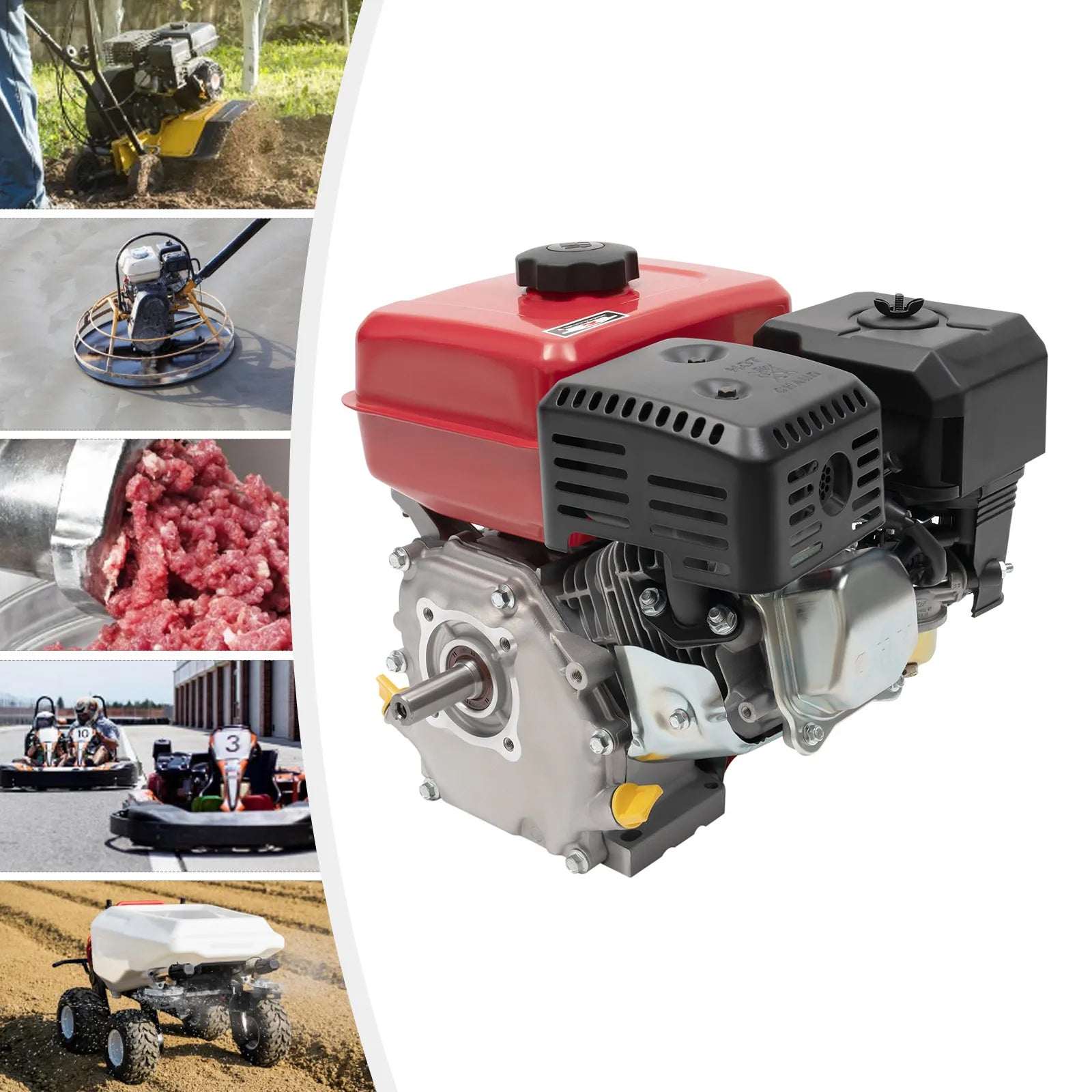 7.5HP 4-Stroke Gasoline Engine 3KW 212CC Pull Start Air Cooling Gas Engine Motor 3600RPM