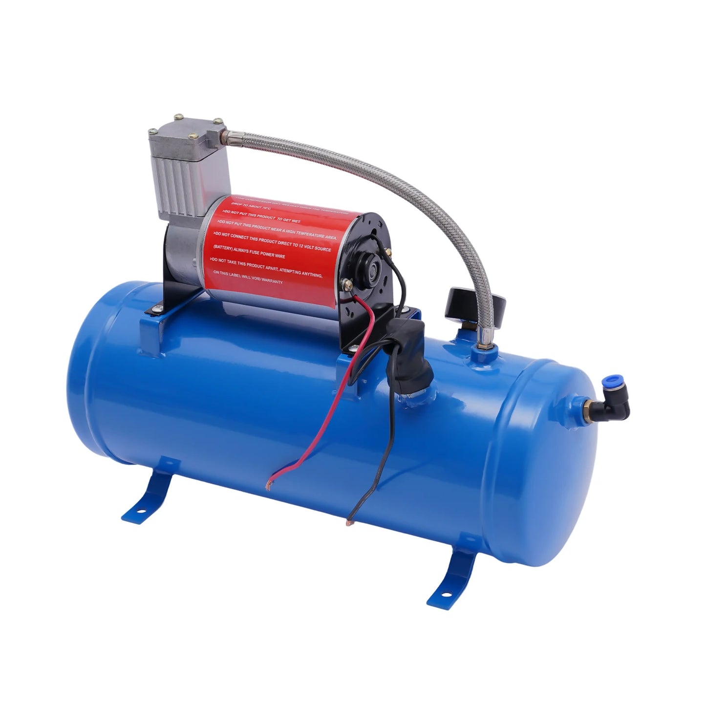 12V 150 PSI Train Horn Air Compressor Kit, 6L Tank