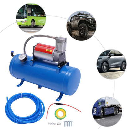 12V Air Compressor 100 PSI with 6L Tank & Air Horn Kit