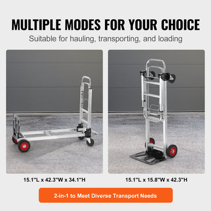 Heavy Duty Aluminum Folding Hand Truck - Warehouse