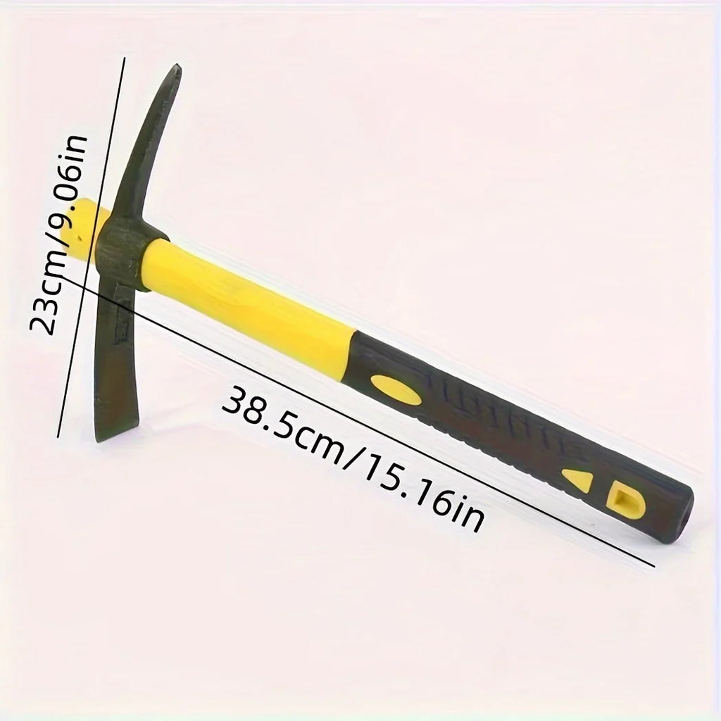 Versatile 2-in-1 Garden Pickaxe with Fiber Handle -  for Planting Flowers & Vegetables,Outdoor Camping Adventures, Cross Pickaxe