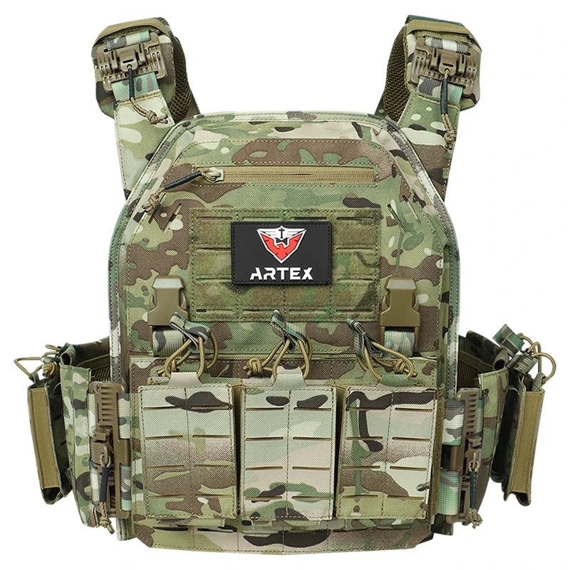 Ranger Green Plate Carrier Vest - Quick Release Molle