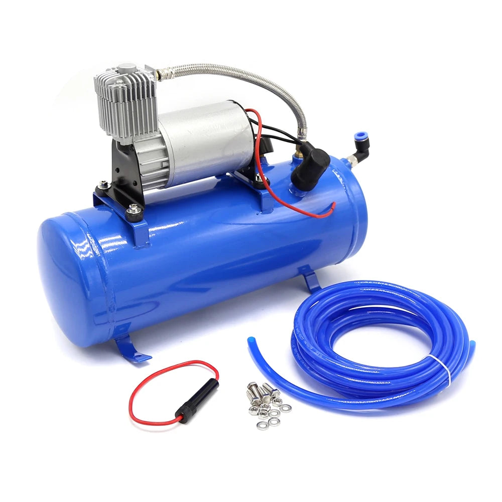 12V 150 PSI Train Horn Air Compressor Kit, 6L Tank