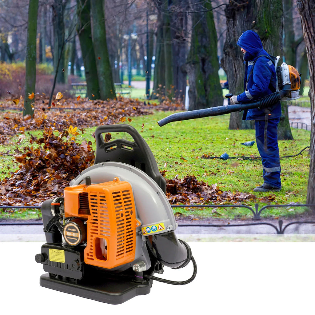 65 CC 2 Stroke Backpack Gas Powered Leaf Blower Commercial Grass Lawn Blower