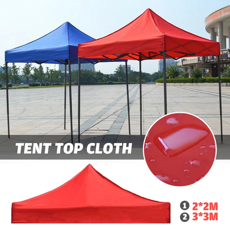 3X3M/2X2M Canopy Top Cover Replacement Four-Corner Tent Cloth Foldable Rainproof Patio Pavilion Replace Gazebo Canopy Top Cover