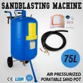 Sand Blaster 10Gal Portable Air Sandblaster 125Psi Pressure Sand Blasting Kit for Special Surface Treatment of Material