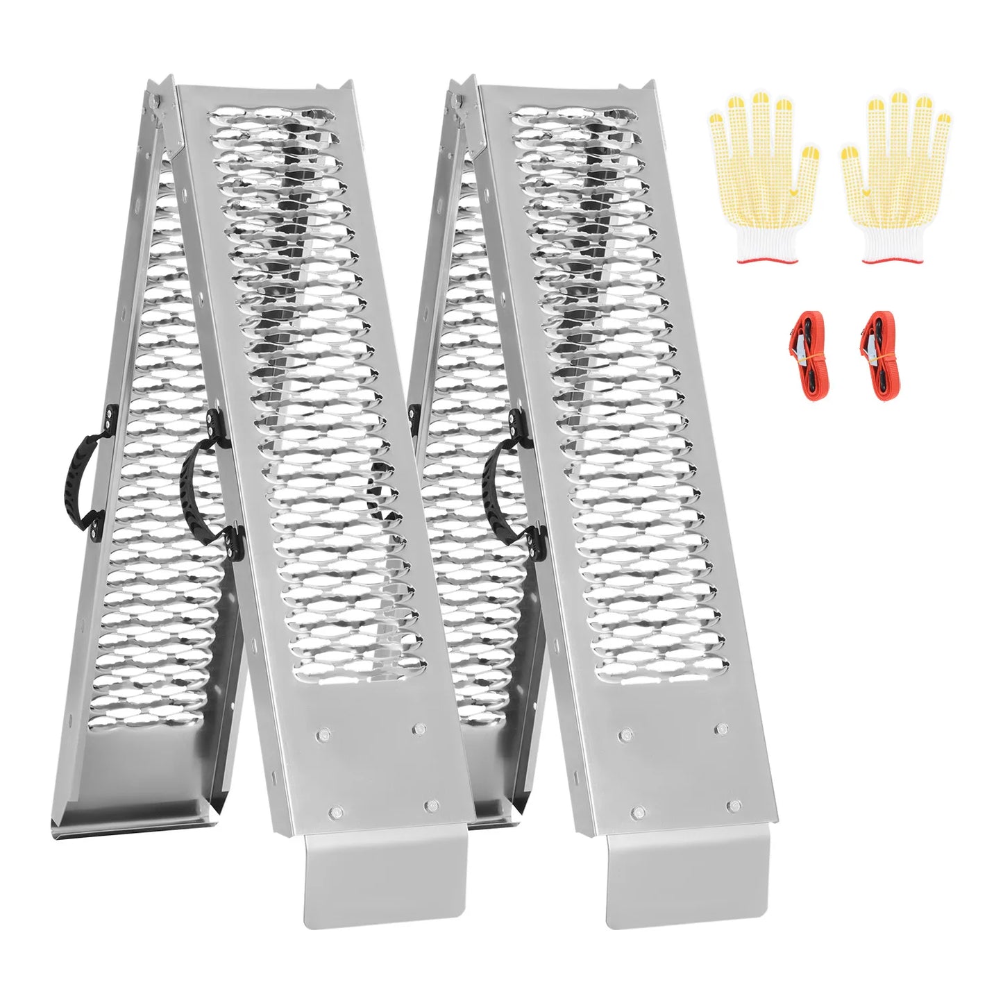 Wide Steel Loading Ramps 1000 lbs for ATV/UTV (Pair)