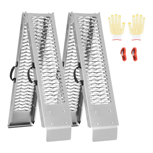 Wide Steel Loading Ramps 1000 lbs for ATV/UTV (Pair)