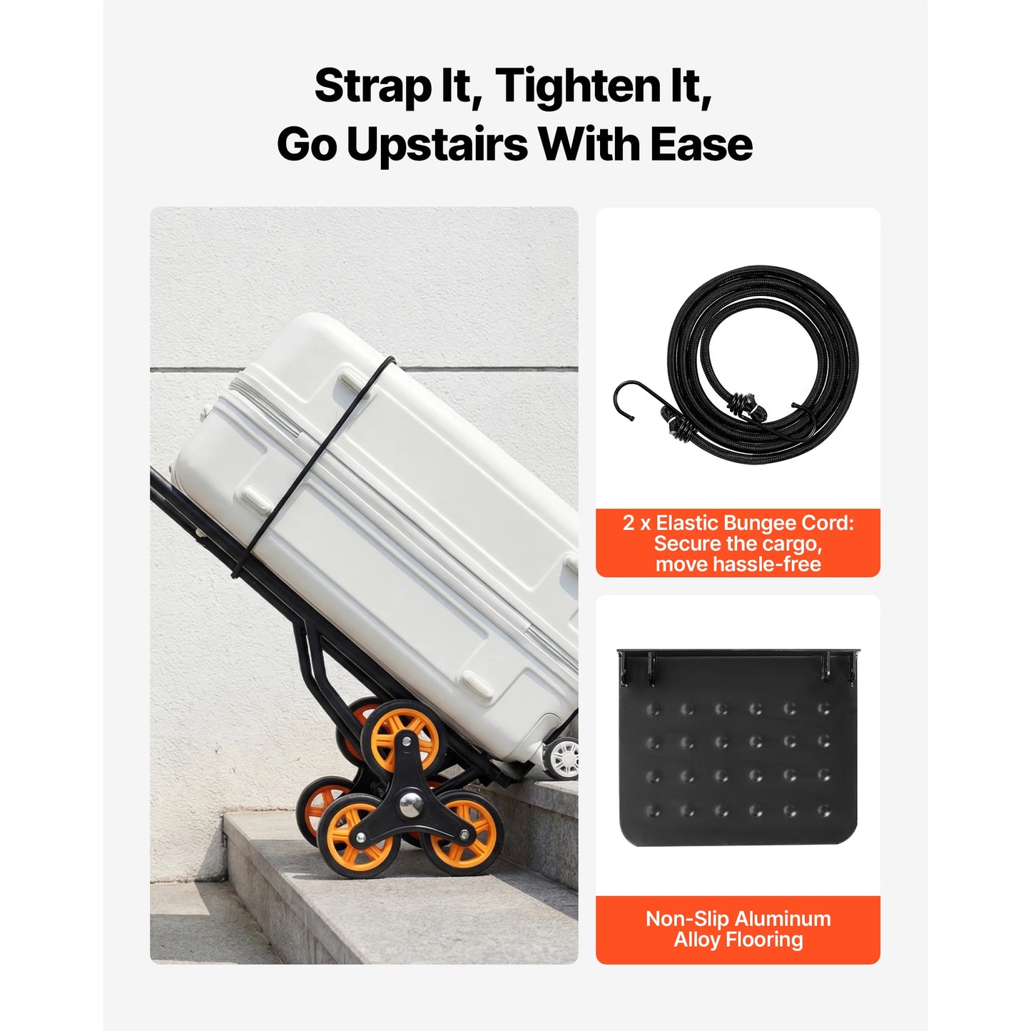 Stair Climbing Hand Truck 440/770 lbs with 6 Wheels