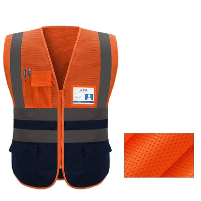 Reflective Safety Jacket Vest - Motorcycle & Cycling