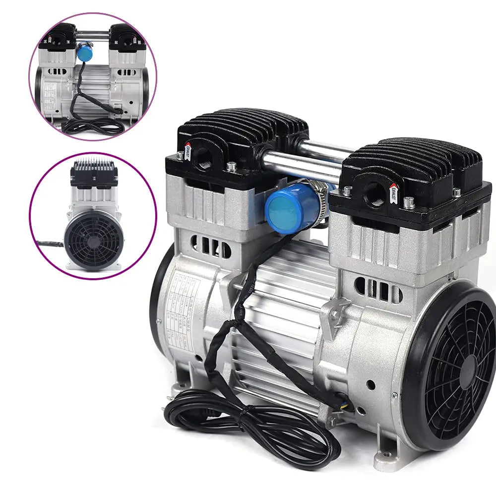 Oil-Free Vacuum Pump 7CFM 1100W - Quiet Piston