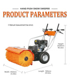 Small Fully Automatic Hand-held Snow Sweeper Municipal Sanitation Household Small Snow Sweeper