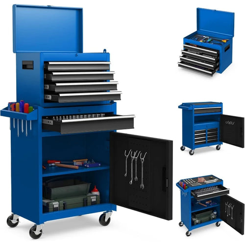 5-Drawer Rolling Tool Chest with Detachable Top