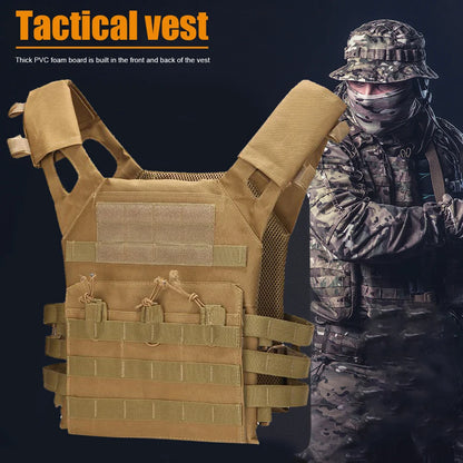 Lightweight JPC Plate Carrier Vest - Waterproof Molle