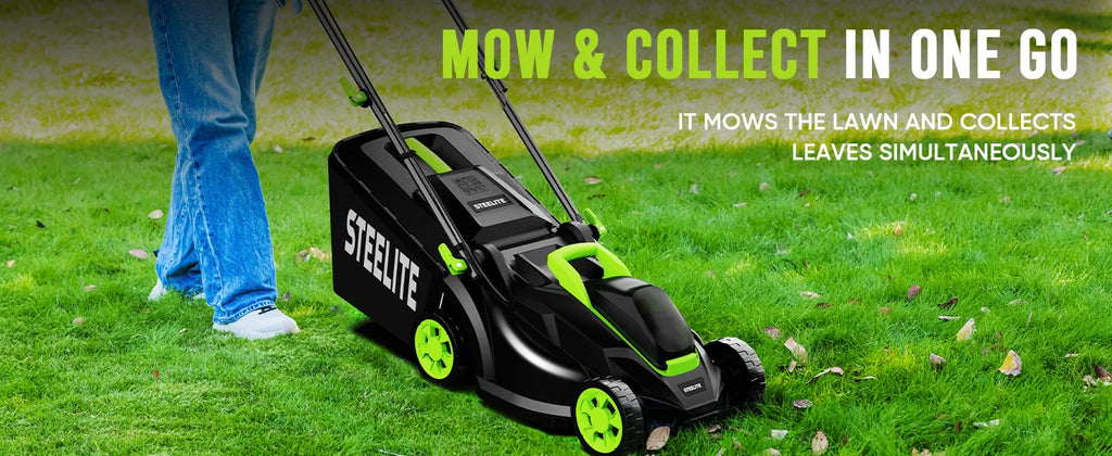 Deli 13" Electric Lawn Mower, 2-in-1 Lightweight Cordless Lawn Mower Brushless with 21V 4.0Ah Battery and Charger