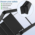 2-3-4 Step Ladder Aluminum Lightweight Folding Step Stool Wide Anti-Slip Pedal 150kg load Household Office Portable Stepladder