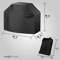 Multiple Size Grill Cover, Heavy Duty Waterproof Barbecue Gas Grill Cover, Black, Heat Resistant, Stain Resistant, Waterproof