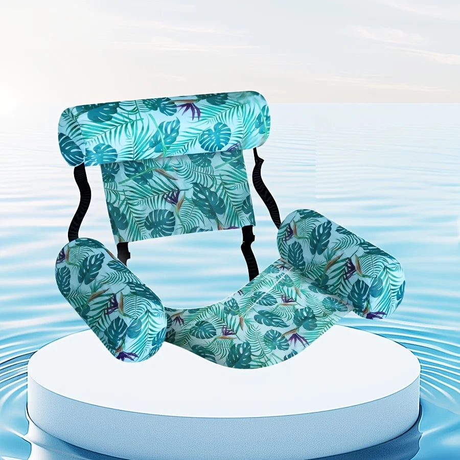 Inflatable Floating Lounger for Adult,Portable Pool Float Chair,Foldable Recliner for Swimming Pool,Lake,Beach Summer Relaxation