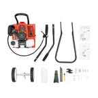 52CC Farm Cultivator Scarifier Garden Tiller Gasoline Farming Cultivation Tool Soil Loosening 4 Blades 1700W for Farmlands