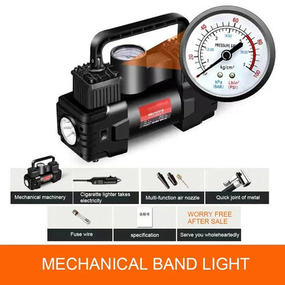 12V 150 PSI Dual Cylinder Tire Inflator Air Compressor