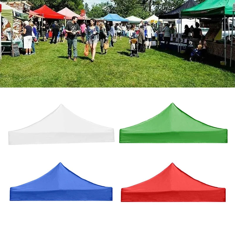 2.9*2.9M Canopy Top Cover Replacement Four-Corner Tent Cloth Foldable Rainproof Patio Pavilion Replace Gazebo Canopy Top Covers