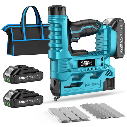 18GA Cordless Brad Nailer with 2 Batteries & 1000 Nails
