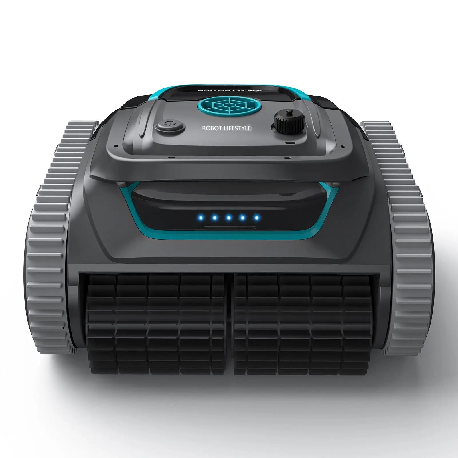 Robot Swimming Pool Cleaner Cordless APP Control Rechargeable Lithium Battery 6400mAh Route Planning for Tiles,PVC,Mosaic,Cement