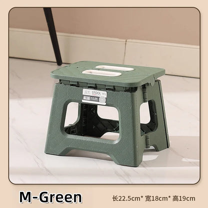 Lightweight Folding Step Stool - Non-Slip Plastic