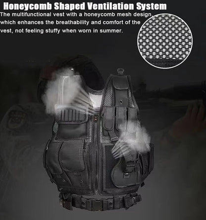 Adjustable Molle Tactical Vest - Combat Training