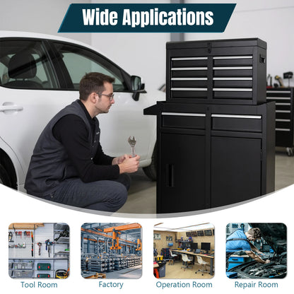 Large Rolling Mechanic Tool Cabinet with Double Door