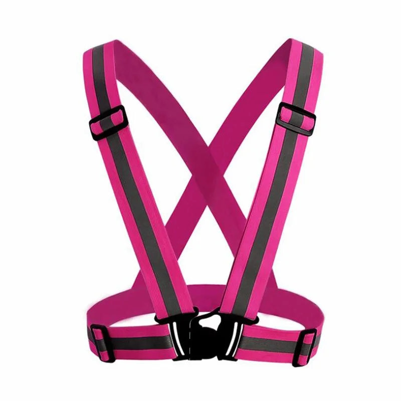 Adjustable Elastic Hi-Vis Reflective Vest