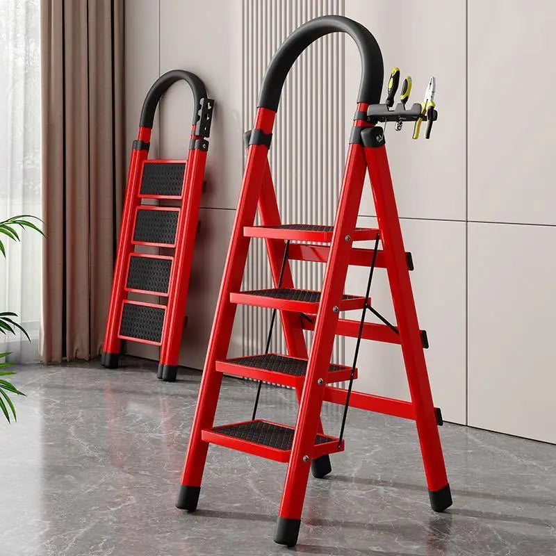 Folding Zigzag Step Ladder - Wide Pedal Indoor