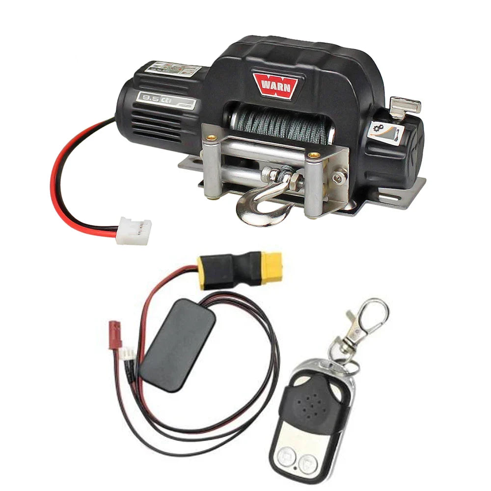 Metal Automatic simulation Simulated Winch for 1/10 1/8 RC Crawler Car Axial SCX10 III 90046 D90 TRX4 TRX-6 D110 90046 Redcat