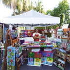 3x3m Pop Up Canopy Tent, Instant Setup, Vented Roof, Waterproof, for Beach, Patio, Camping, with Bag, 8 Stakes & 4 Ropes