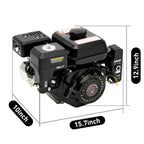 4 Strokes 212cc 7.5HP Gas Engine with Electric Start Upgrade Version For Go Kart Pressure Washers Log Splitters