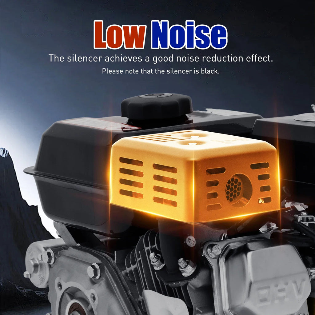 7.5HP 210cc 4-Stroke Petrol Engine With Electric Start Engine Single Cylinder for Compressor Scarifier Lawnmower Go Kart