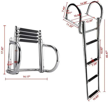 Stainless Steel Telescoping Boat Boarding Ladder