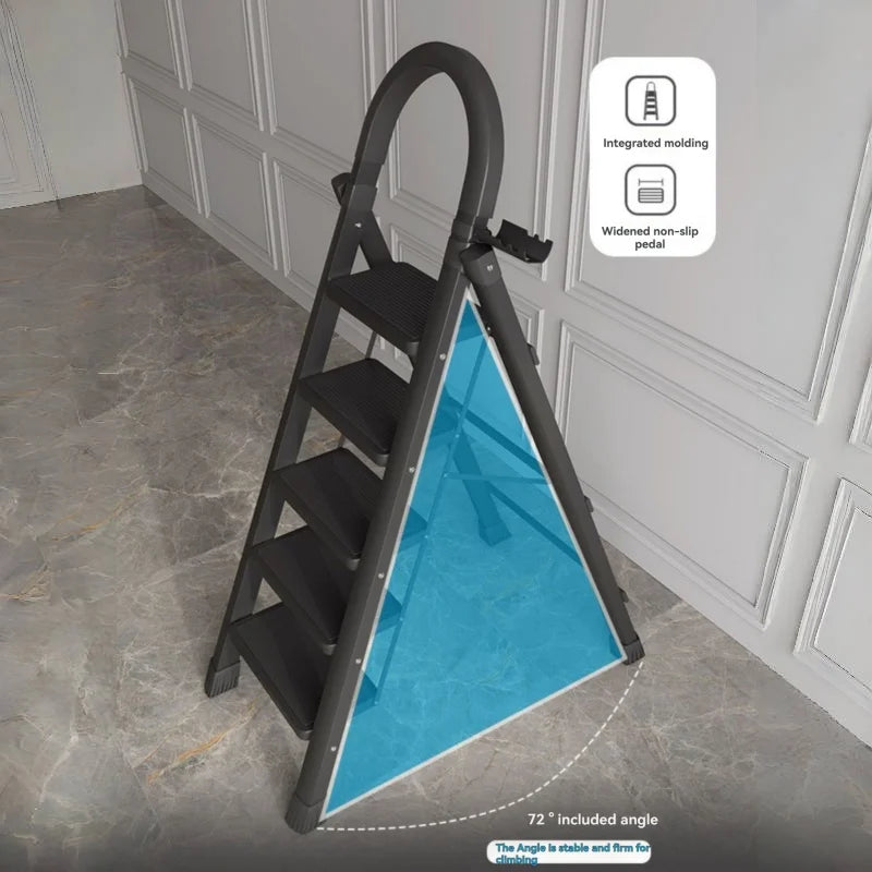 Folding Zigzag Step Ladder - Wide Pedal Indoor