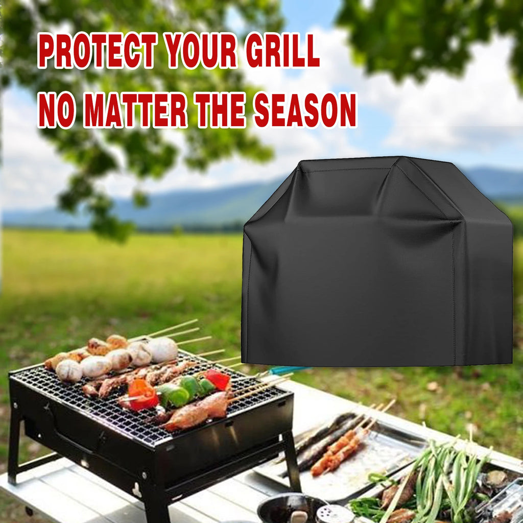 Multiple Size Grill Cover, Heavy Duty Waterproof Barbecue Gas Grill Cover, Black, Heat Resistant, Stain Resistant, Waterproof