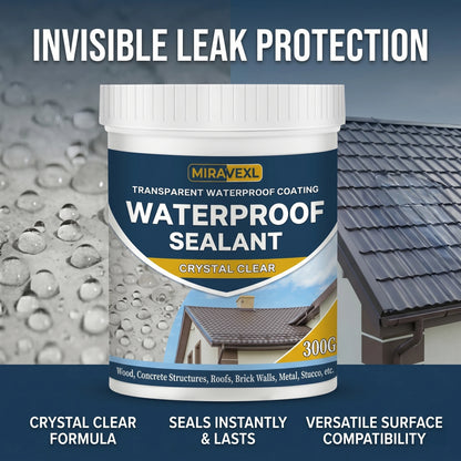 Crystal Clear Waterproof Sealant - Anti-Leak Coating