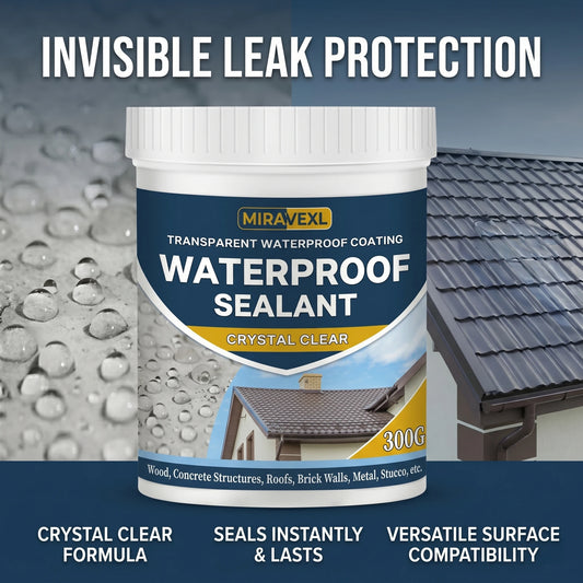 Crystal Clear Waterproof Sealant - Anti-Leak Coating