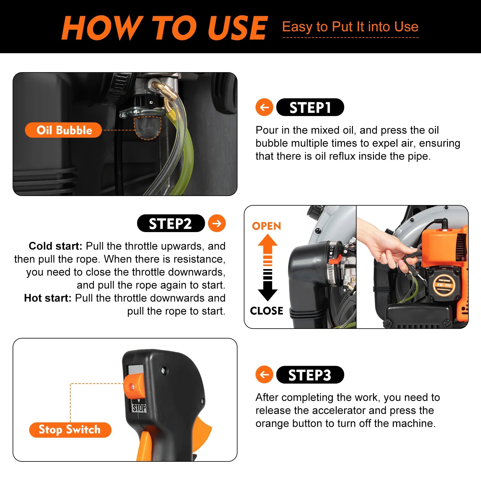 Backpack Leaf Blower 63CC 2 Stroke Gas Powered Leaf Blowers with 1.8L Fuel Tank,  Air Cooling Grass Blower for Yard