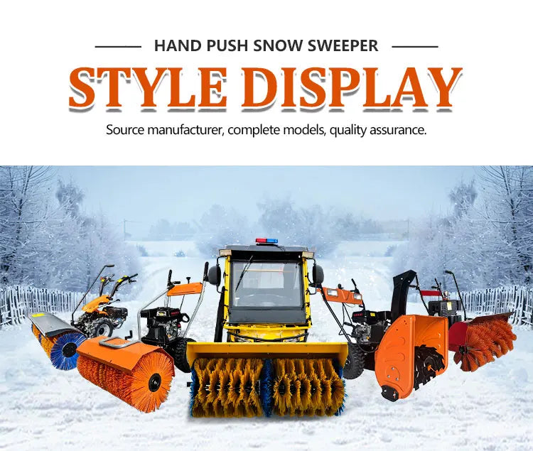 Small Fully Automatic Hand-held Snow Sweeper Municipal Sanitation Household Small Snow Sweeper