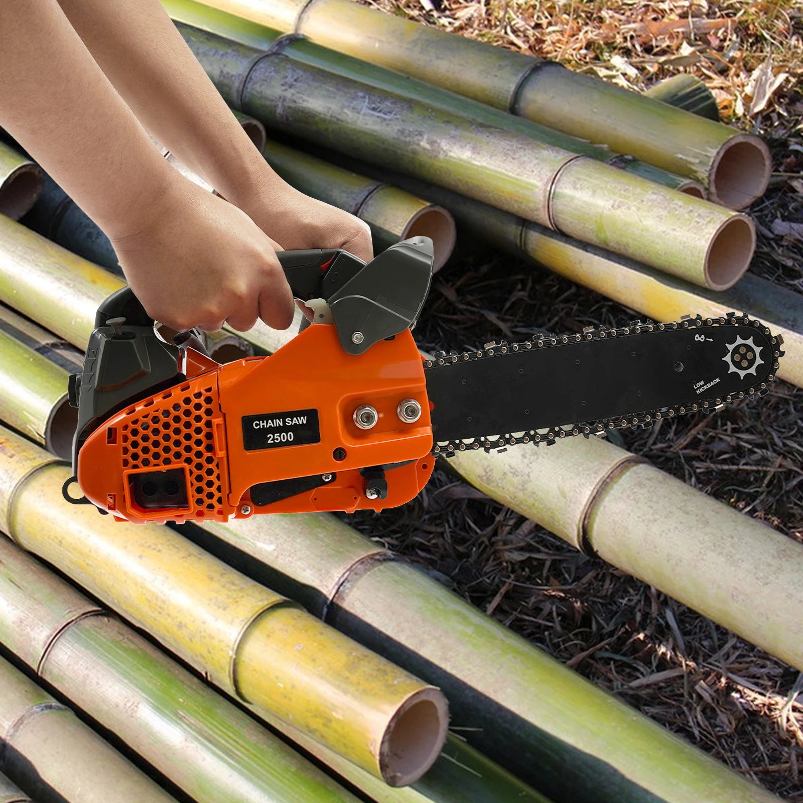 Top Handle Chainsaw Gasoline Chainsaw 2-Stroke Engine Chainsaw 12 Inch Gasoline Chainsaw 25.4Cc